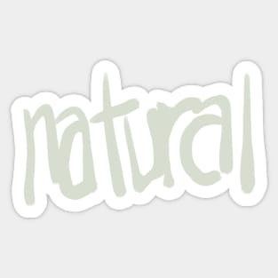 natural Sticker